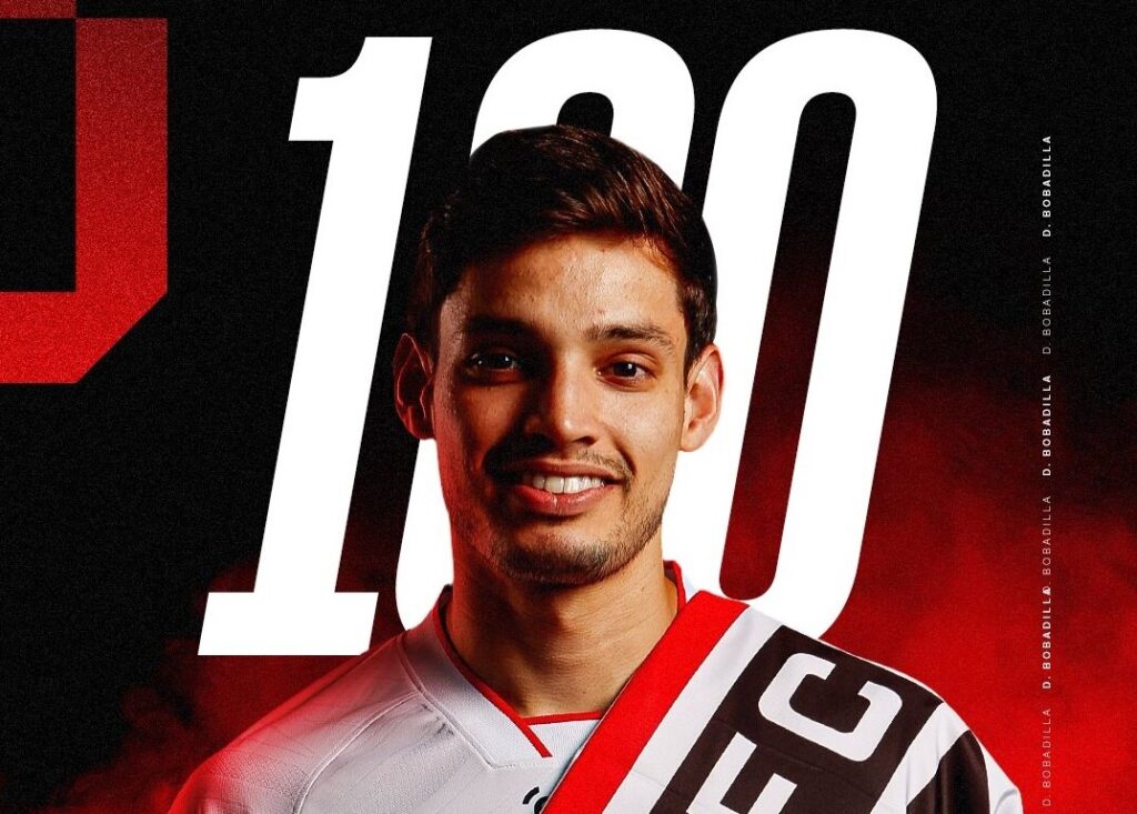 Damián Bobadilla ya es centenario con la casaca del Sao Paulo FC Damián Bobadilla ya es centenario con la casaca del Sao Paulo FC