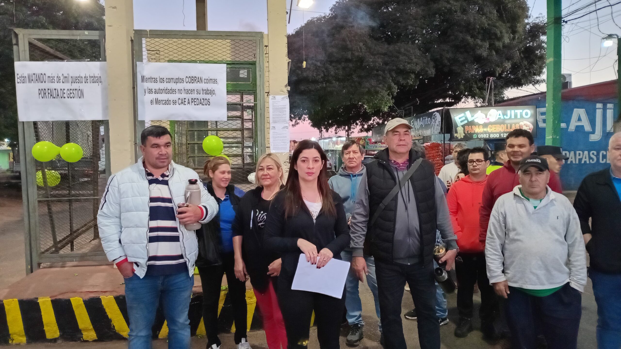 Movilización en el Abasto: exigen salida del “primer anillo” mientras se desarrolla sumario